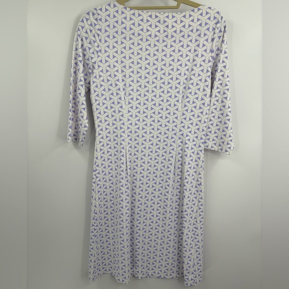 J.McLaughlin Mari boat Geometric shift 3/4 sleeve Catalina cloth Dress small NWT - Picture 6 of 14